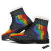 Rainbow Hand LGBT Pride Print Winter Boots-grizzshop