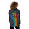 Rainbow Hand LGBT Pride Print Women's Long Sleeve Shirts-grizzshop