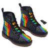 Rainbow Hand LGBT Pride Print Work Boots-grizzshop