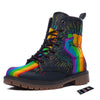 Rainbow Hand LGBT Pride Print Work Boots-grizzshop