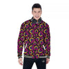 Rainbow Heart LGBT Pride Print Pattern Baseball Jacket-grizzshop