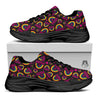 Rainbow Heart LGBT Pride Print Pattern Black Chunky Shoes-grizzshop