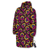 Rainbow Heart LGBT Pride Print Pattern Long Down Jacket-grizzshop