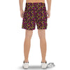 Rainbow Heart LGBT Pride Print Pattern Men's Gym Shorts-grizzshop