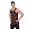 Rainbow Heart LGBT Pride Print Pattern Men's Tank Top-grizzshop