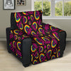 Rainbow Heart LGBT Pride Print Pattern Recliner Protector-grizzshop