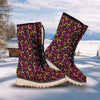 Rainbow Heart LGBT Pride Print Pattern Snow Boots-grizzshop