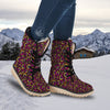 Rainbow Heart LGBT Pride Print Pattern Snow Boots-grizzshop