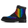 Rainbow Heart Stones LGBT Pride Print Boots-grizzshop