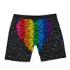 Rainbow Heart Stones LGBT Pride Print Boxer Briefs-grizzshop