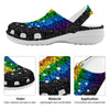 Rainbow Heart Stones LGBT Pride Print Clog-grizzshop