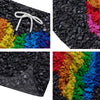 Rainbow Heart Stones LGBT Pride Print Men's Running Shorts-grizzshop