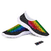 Rainbow Heart Stones LGBT Pride Print Nurse Shoes-grizzshop