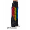 Rainbow Heart Stones LGBT Pride Print Pajama Pants-grizzshop