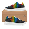 Rainbow Heart Stones LGBT Pride Print Platform Shoes-grizzshop