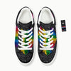 Rainbow Heart Stones LGBT Pride Print Platform Shoes-grizzshop