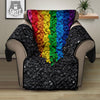 Rainbow Heart Stones LGBT Pride Print Recliner Protector-grizzshop