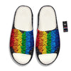 Rainbow Heart Stones LGBT Pride Print Sandals-grizzshop