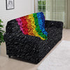 Rainbow Heart Stones LGBT Pride Print Sofa Cover-grizzshop