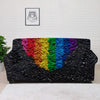 Rainbow Heart Stones LGBT Pride Print Sofa Cover-grizzshop