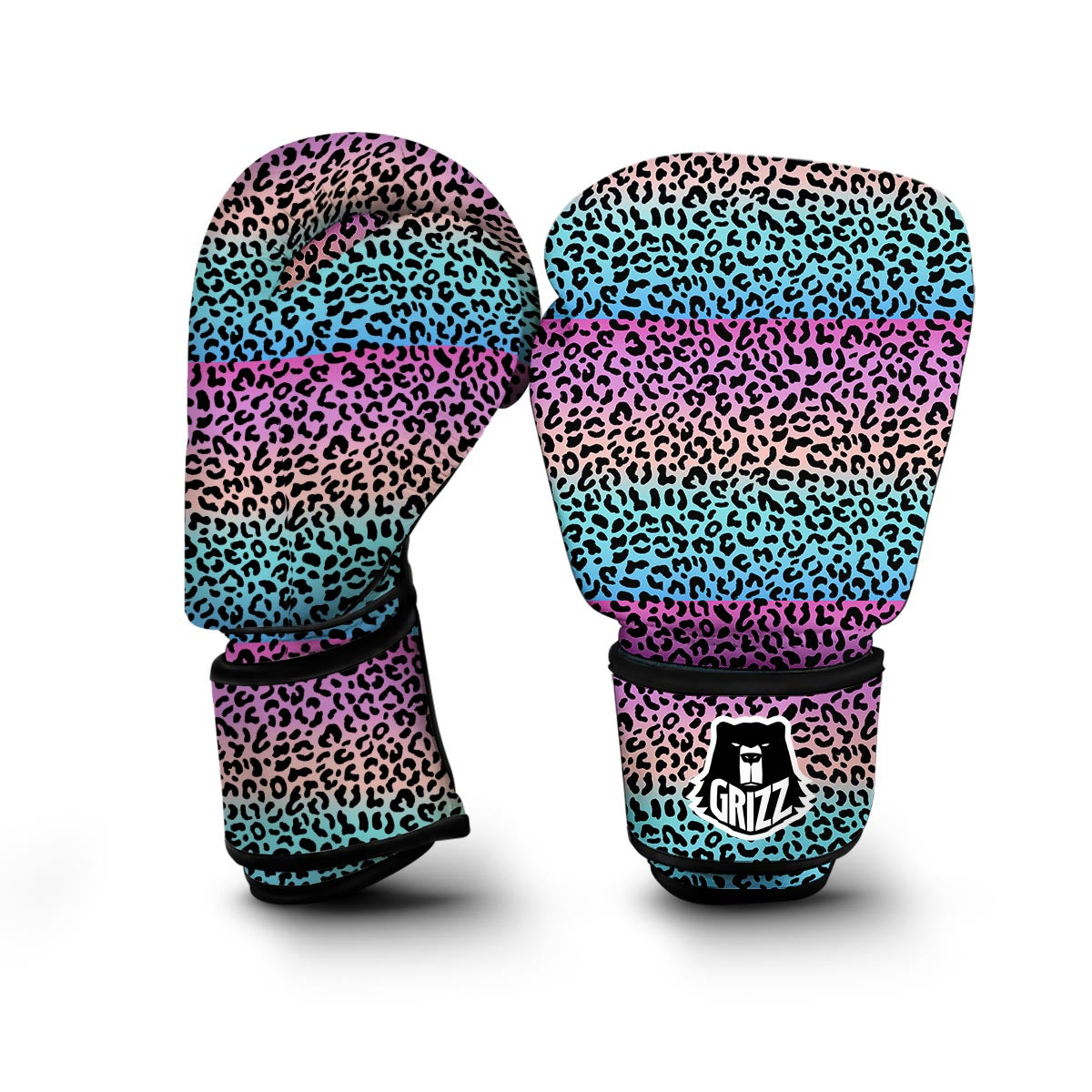 Rainbow Leopard Boxing Gloves-grizzshop