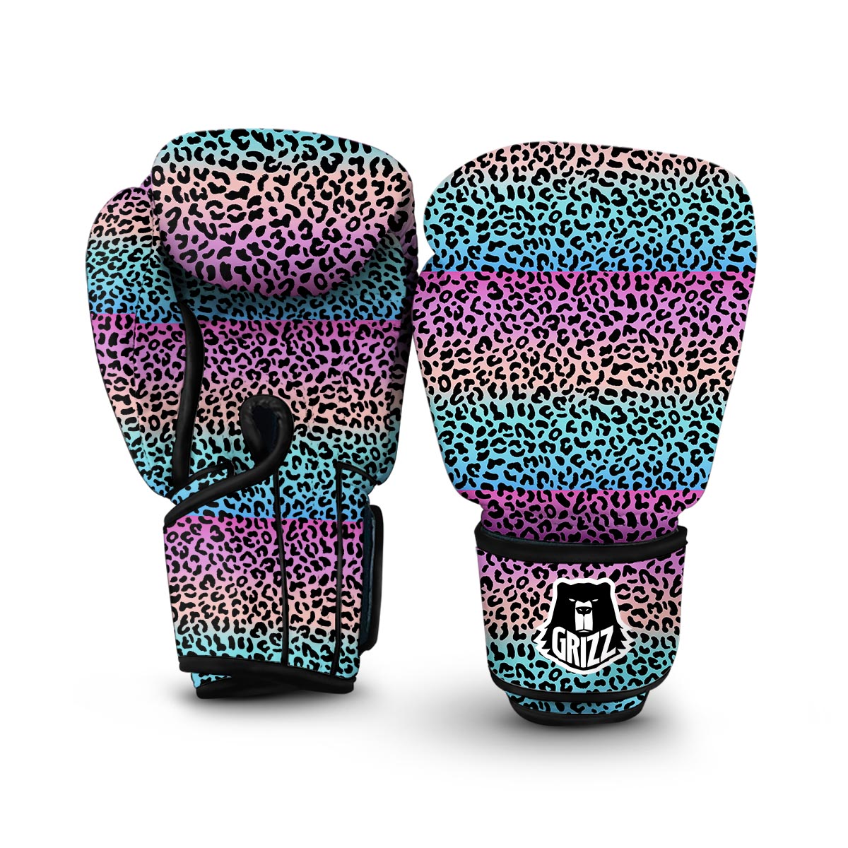 Rainbow Leopard Boxing Gloves-grizzshop