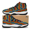 Rainbow Lgbt Patterm Print Black Bball Shoes-grizzshop