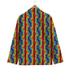 Rainbow Lgbt Patterm Print Men's Blazer-grizzshop