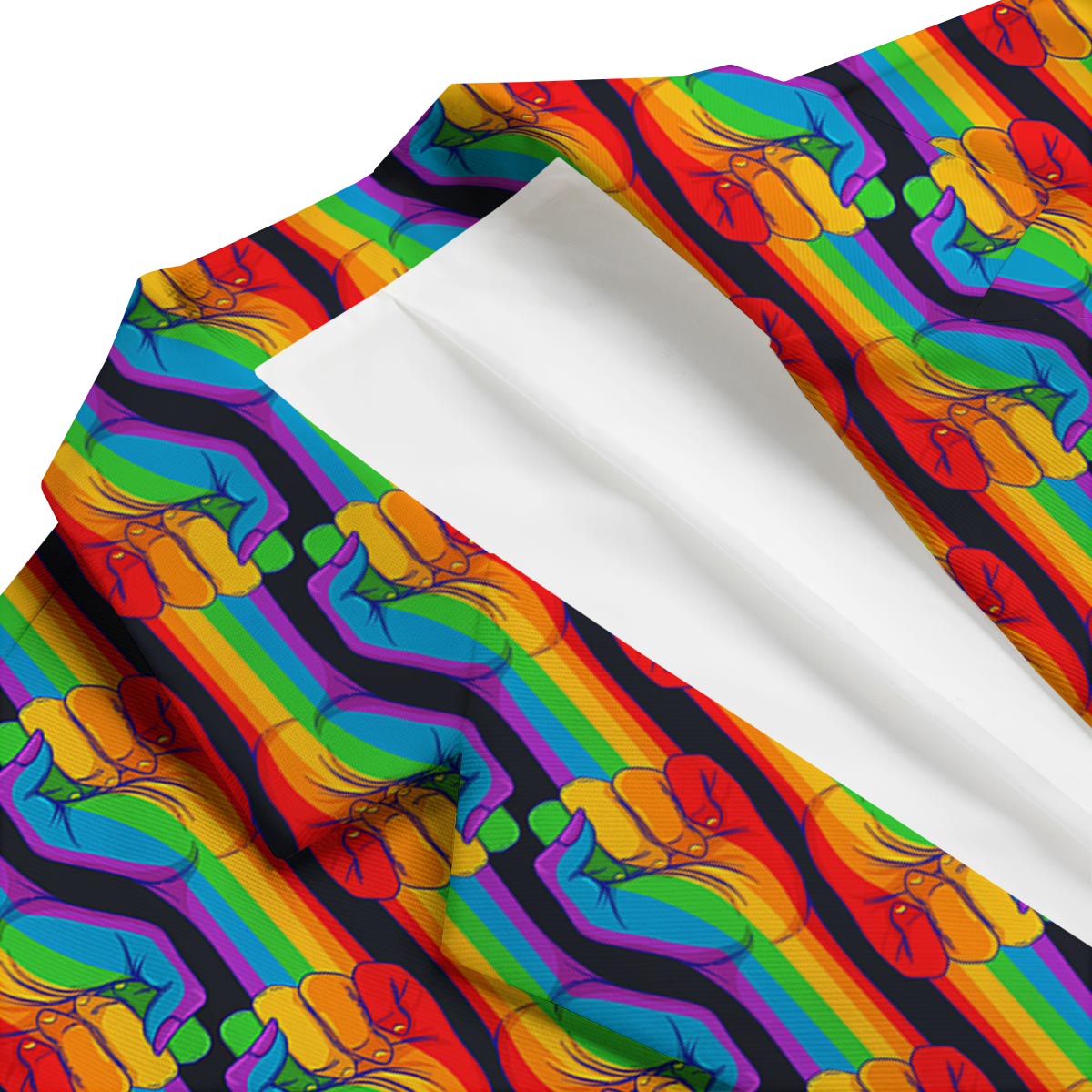 Rainbow Lgbt Patterm Print Men's Blazer-grizzshop