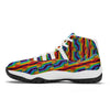 Rainbow Lgbt Patterm Print White Bball Shoes-grizzshop