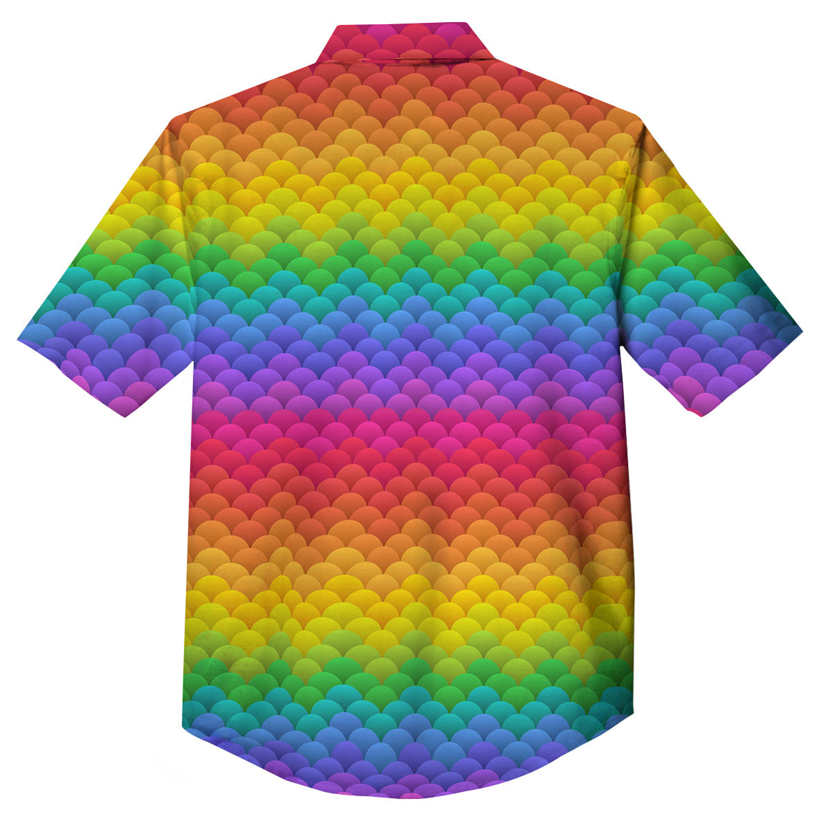 Rainbow Light Blobs Print Pattern Button Up Shirt-grizzshop