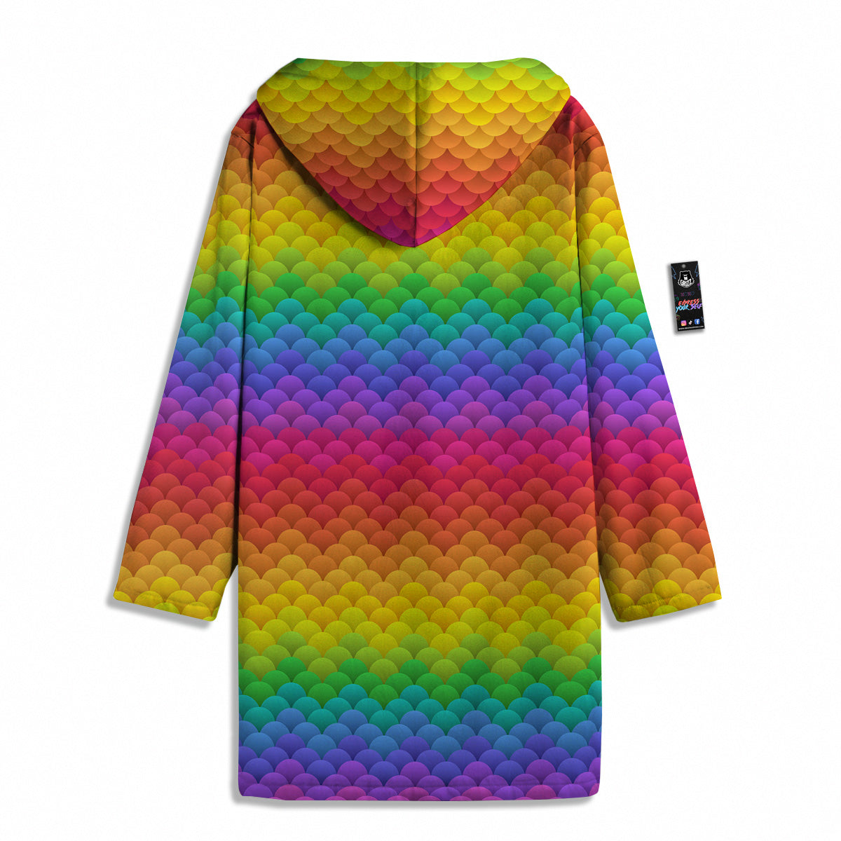 Rainbow Light Blobs Print Pattern Men's Windbreaker Jacket-grizzshop