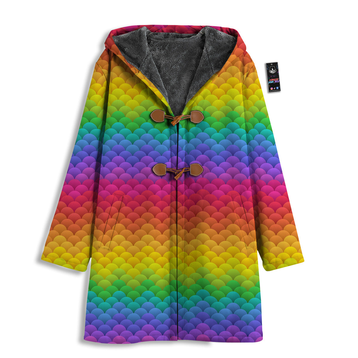 Rainbow Light Blobs Print Pattern Men's Windbreaker Jacket-grizzshop