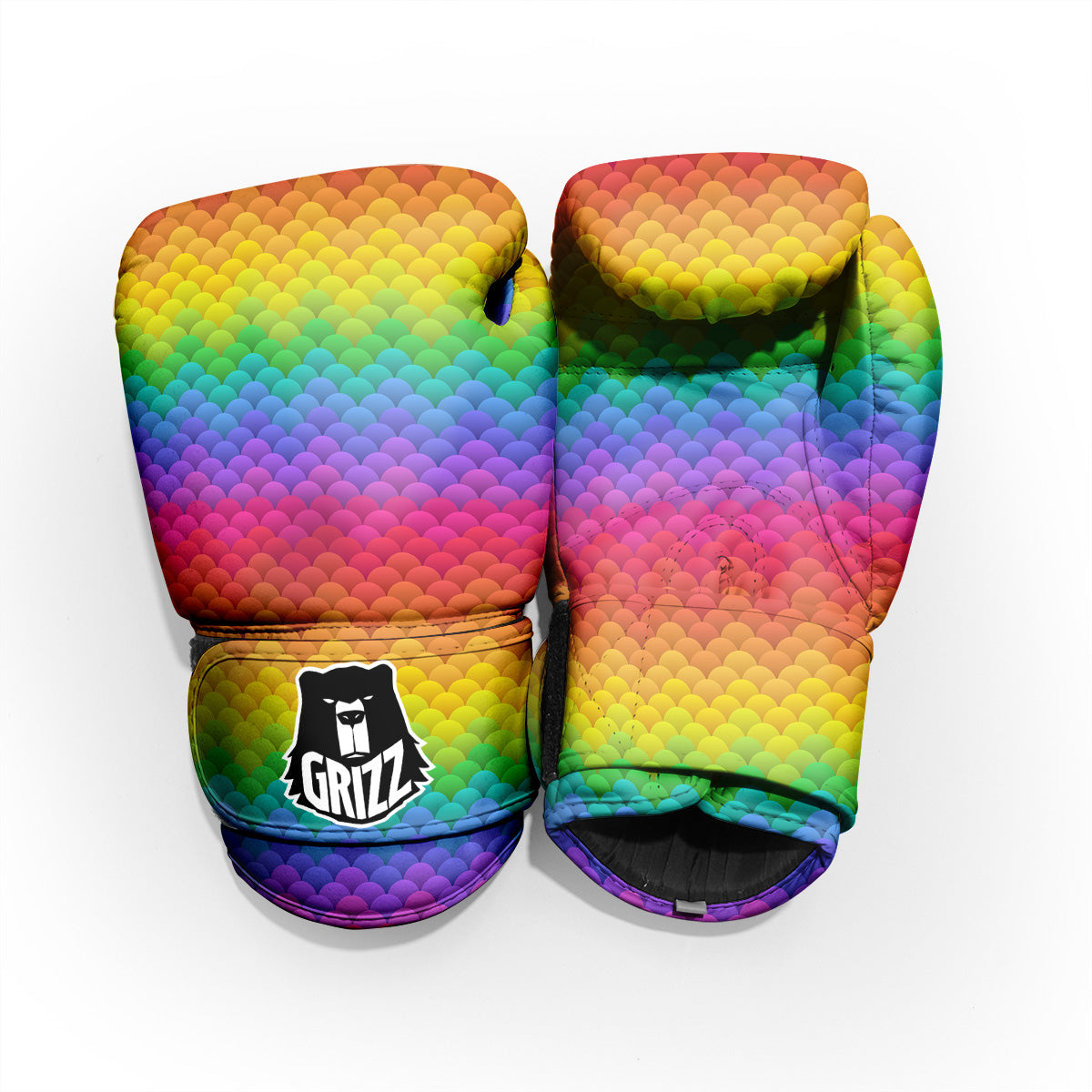 Rainbow Light Blobs Print Pattern Pro Boxing Glove