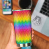 Rainbow Light Blobs Print Pattern Tumbler-grizzshop