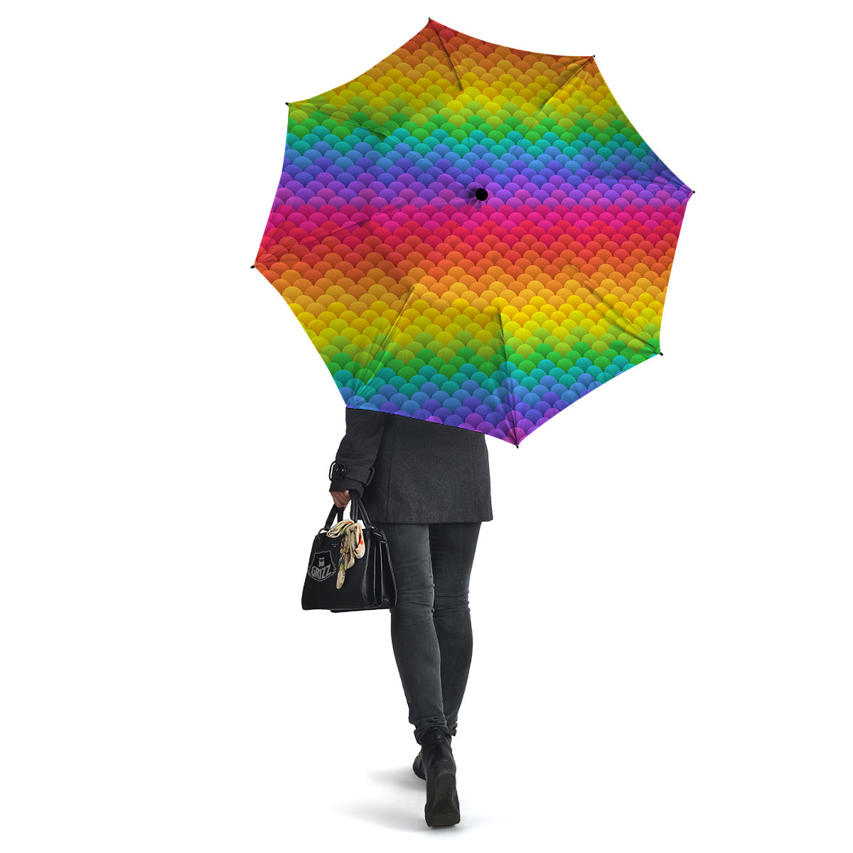Rainbow Light Blobs Print Pattern Umbrella-grizzshop
