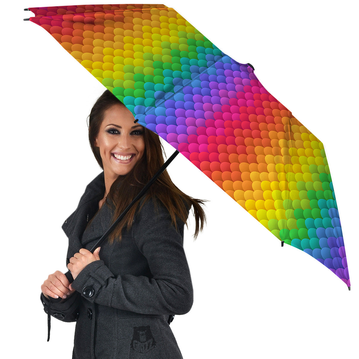 Rainbow Light Blobs Print Pattern Umbrella-grizzshop
