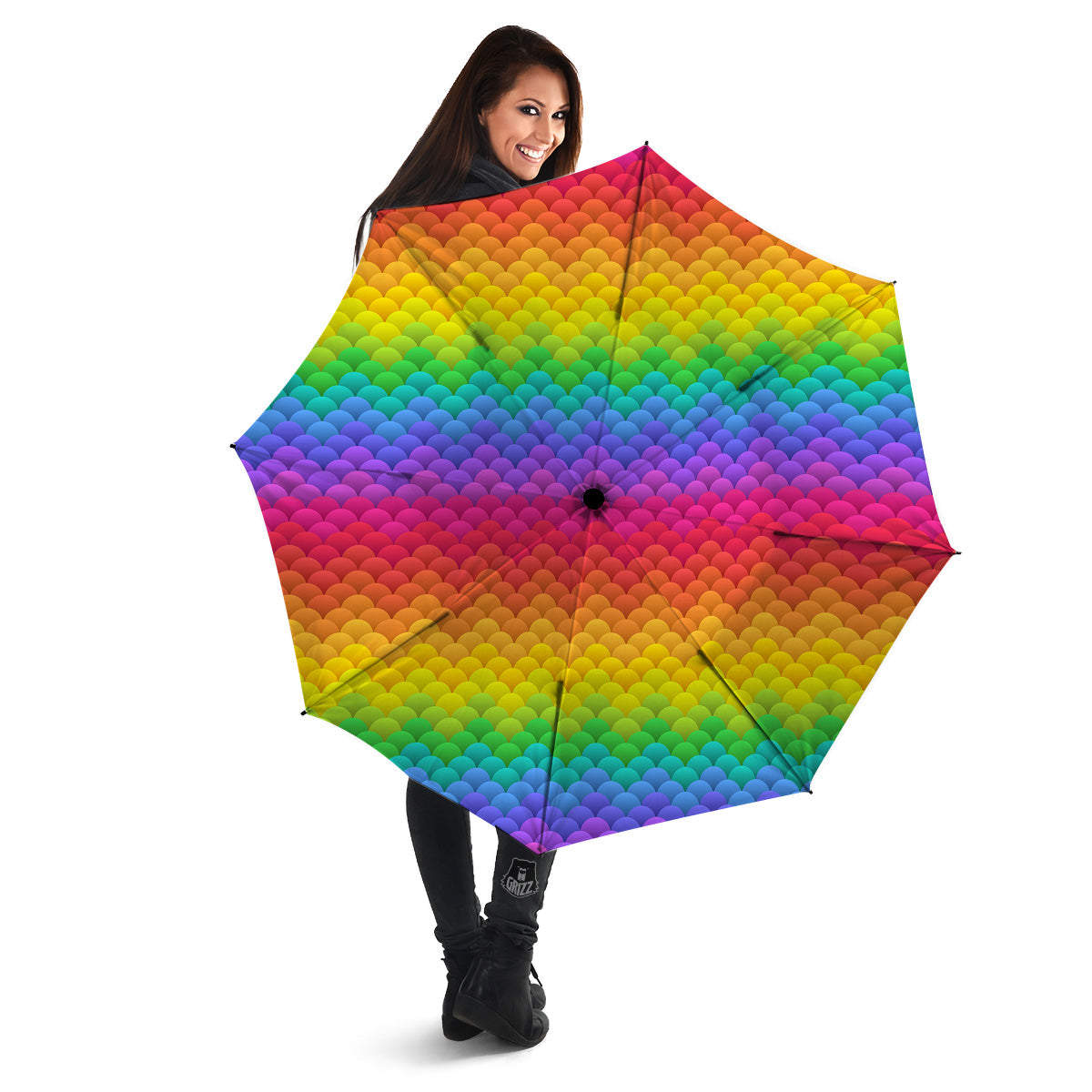 Rainbow Light Blobs Print Pattern Umbrella-grizzshop