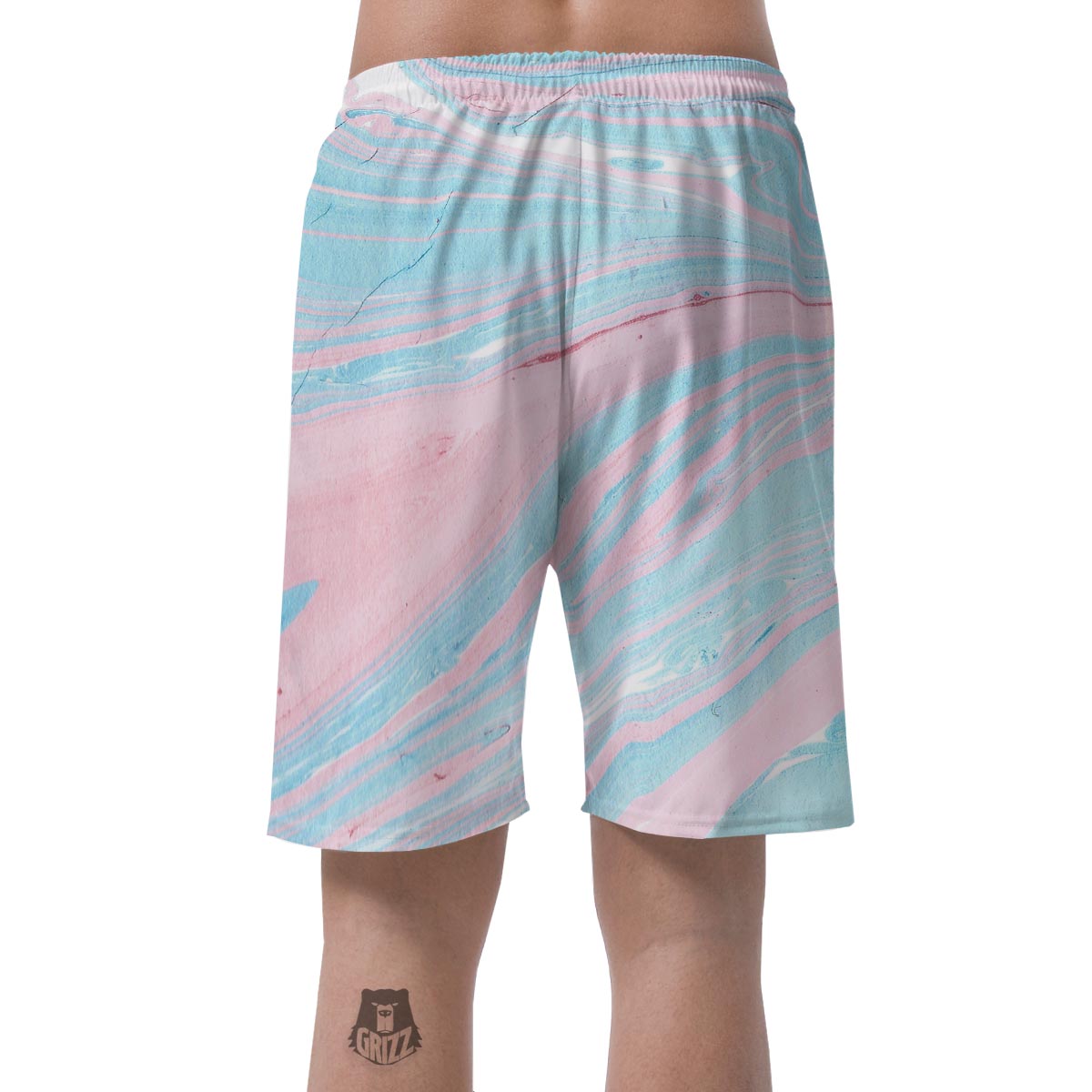 Rainbow Marble Men's Shorts-grizzshop