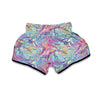 Rainbow Marble Pattern Print Muay Thai Boxing Shorts-grizzshop