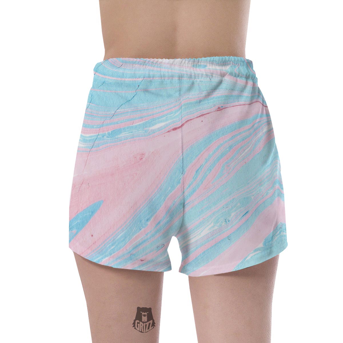 Rainbow Marble Women's Shorts-grizzshop