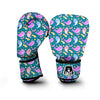 Rainbow Narwhal Pattern Print Boxing Gloves-grizzshop