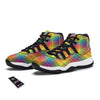 Rainbow Plaid LGBT Pride Print Pattern Black Bball Shoes-grizzshop