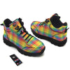 Rainbow Plaid LGBT Pride Print Pattern Hiking Shoes-grizzshop