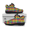 Rainbow Plaid LGBT Pride Print Pattern Hiking Shoes-grizzshop