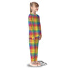 Rainbow Plaid LGBT Pride Print Pattern Kid's Pajamas-grizzshop