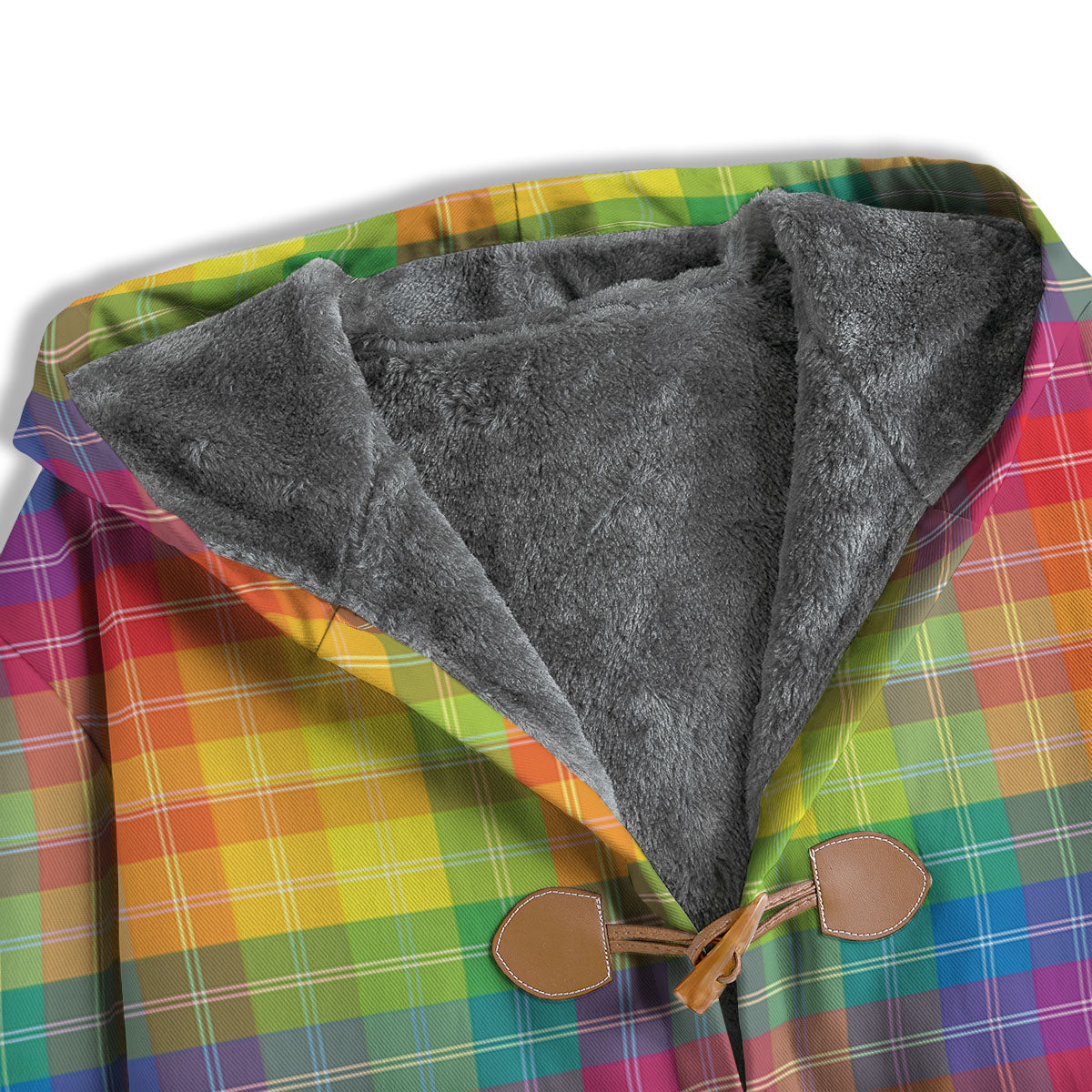 Rainbow Plaid LGBT Pride Print Pattern Men's Windbreaker Jacket-grizzshop