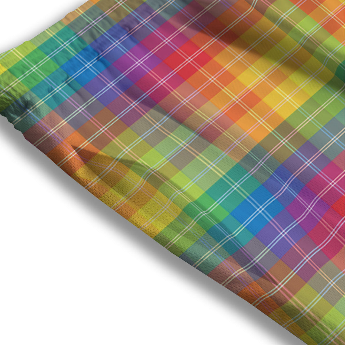 Rainbow Plaid LGBT Pride Print Pattern Mesh Shorts