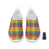 Rainbow Plaid LGBT Pride Print Pattern Nurse Shoes-grizzshop