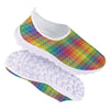 Rainbow Plaid LGBT Pride Print Pattern Nurse Shoes-grizzshop